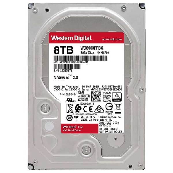 HDD Western Digital Red Pro Nas 3.5'' 8 TB  photo 2