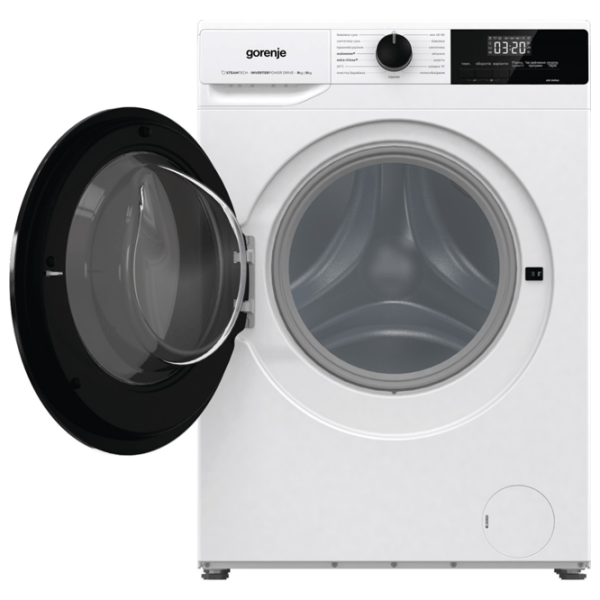 Mașină de spălat cu uscător Gorenje WD2A964ADS/ PL White 9 kg, 1400 rpm, A photo 6