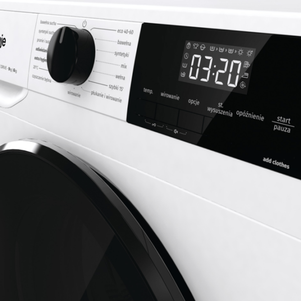 Mașină de spălat cu uscător Gorenje WD2A964ADS/ PL White 9 kg, 1400 rpm, A photo 7