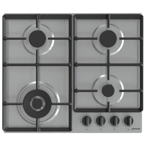 Plită încorporabilă pe gaz Gorenje GW 641 EBX Inox Inox, Gratare: Fontă photo 1