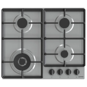 Plită încorporabilă pe gaz Gorenje GW 641 EBX Inox Inox, Gratare: Fontă