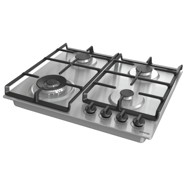 Plită încorporabilă pe gaz Gorenje GW 641 EBX Inox Inox, Gratare: Fontă photo 3
