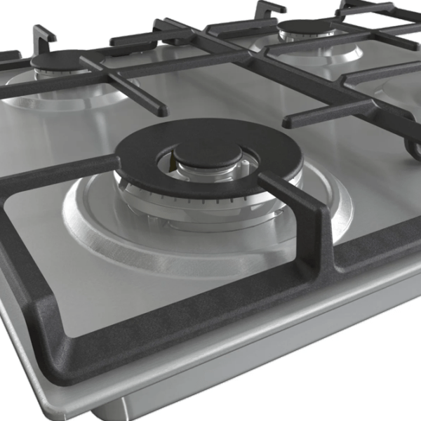 Plită încorporabilă pe gaz Gorenje GW 641 EBX Inox Inox, Gratare: Fontă photo 5