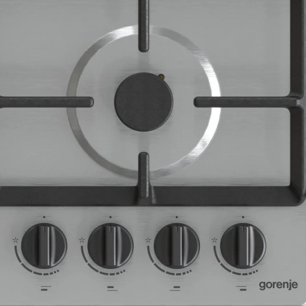 Plită încorporabilă pe gaz Gorenje GW 641 EBX Inox Inox, Gratare: Fontă photo 6