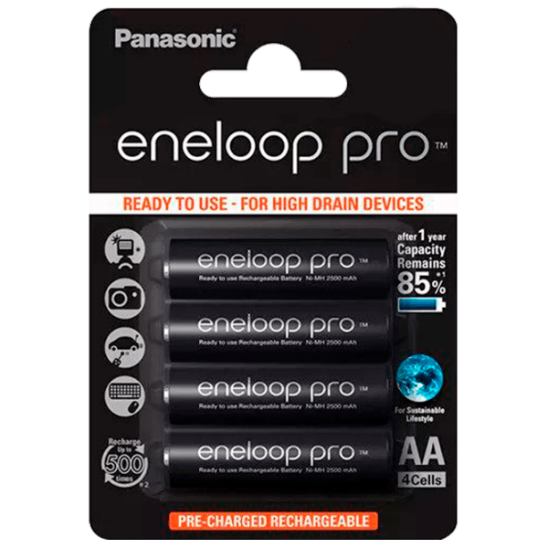 Аккумулятор Panasonic Eneloop Lite BK-3MCDE/ 4BE Lithium AA (4 шт.)  photo 1