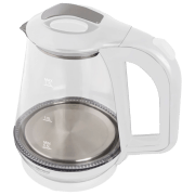 Ceainic electric Esperanza EKK024 White 1500 W, 1.7l, Material interior: Sticlă