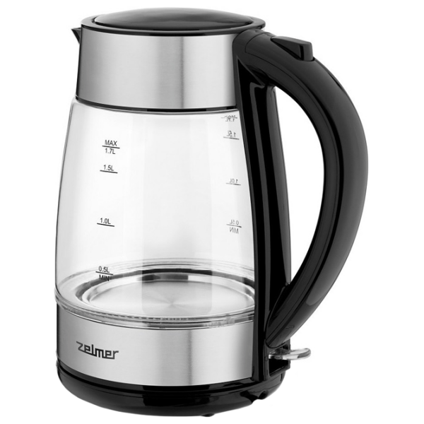 Ceainic electric ZELMER ZCK8011 Inox 2200 W, 1.7l, Material interior: Sticlă photo 3