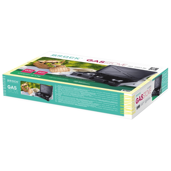 Brock GS2003BK Black Pe gaz, Oțel emailat photo 3
