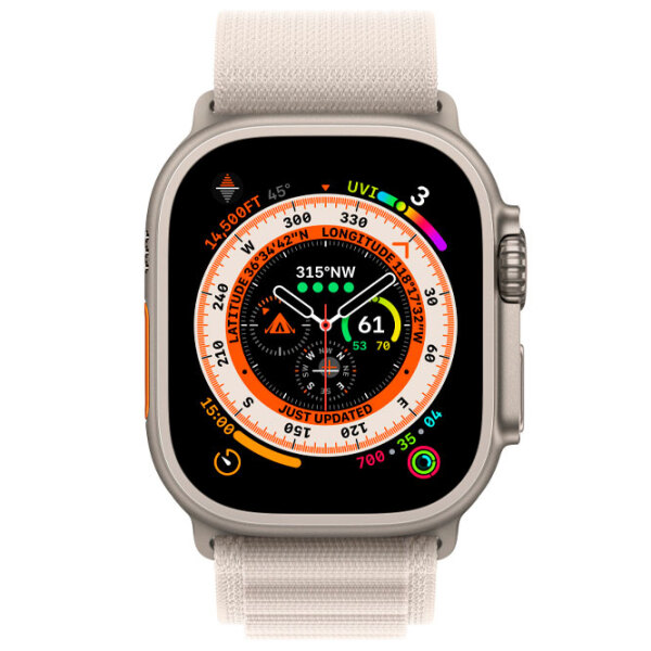 Curelușă Apple Watch Alpine Loop Starlight Beige Nailon photo 3