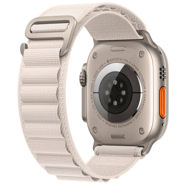 Curelușă Apple Watch Alpine Loop Starlight Beige Nailon photo 4