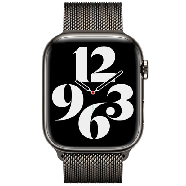Curelușă Apple Watch Milanese Loop Graphite  Oțel inoxidabil, 45 mm photo 3