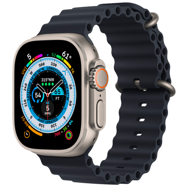 Curelușă extensie Apple Watch Ocean Band Midnight Silicon, 49 mm photo 1