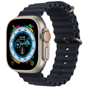 Curelușă extensie Apple Watch Ocean Band Midnight Silicon, 49 mm