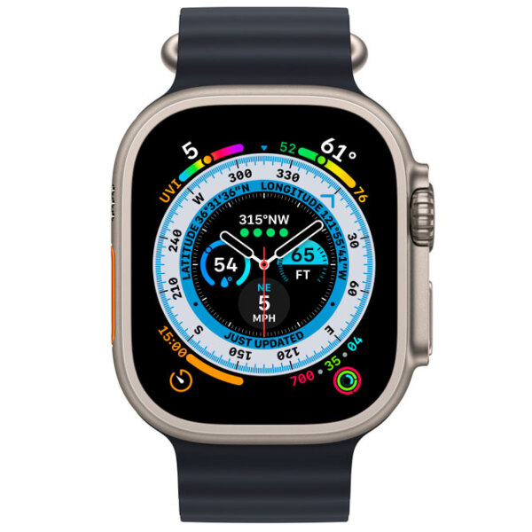 Curelușă extensie Apple Watch Ocean Band Midnight Silicon, 49 mm photo 2