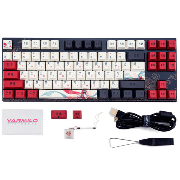 Tastatură Varmilo MA87M V2 Peking Opera Black Gaming, Cu fir photo 7