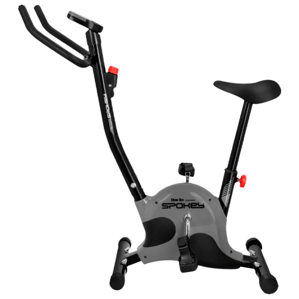 Bicicletă fitness Spokey Onego Gray Vertical, 100 kg photo 1