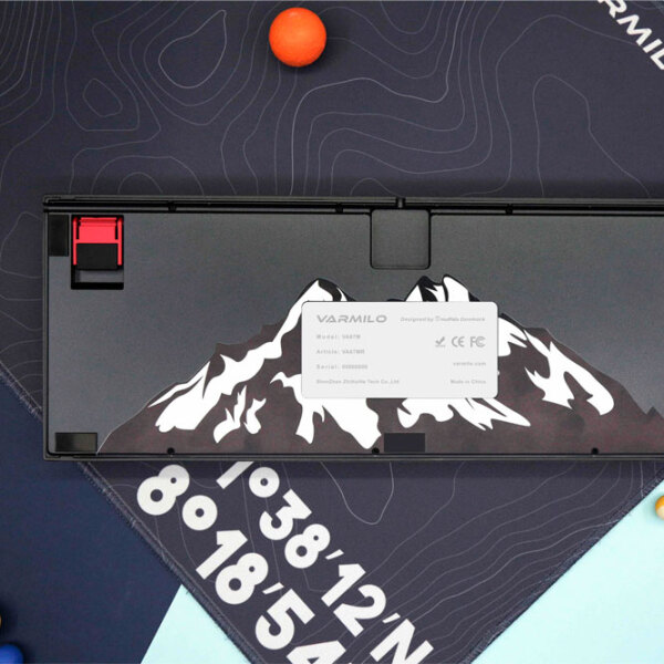 Tastatură Varmilo VEA87 Summit R2 Cherry MX Red Blue Gaming, Cu fir photo 5