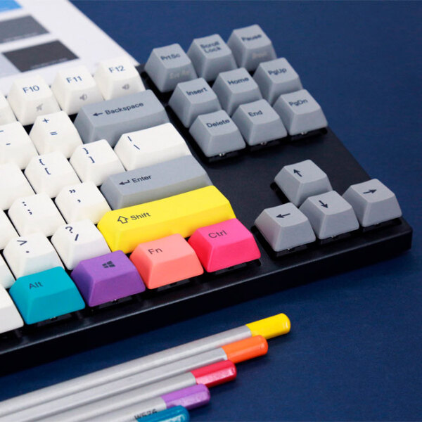 Tastatură Varmilo MA87M V2 CMYK White Gaming, Cu fir photo 2