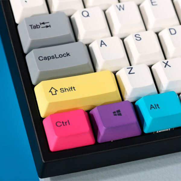 Tastatură Varmilo MA87M V2 CMYK White Gaming, Cu fir photo 3