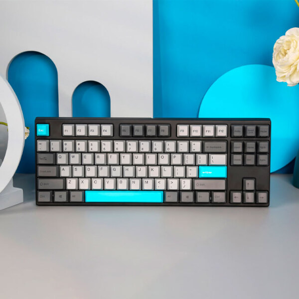 Tastatură Varmilo MA87M V2 Moonlight Gray Gaming, Cu fir photo 5