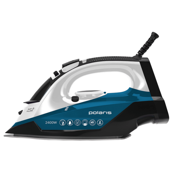 Fier de călcat Polaris PIR2420AK Blue 2400 W, 50 g/ min, 0.35 l, Ceramică photo 2