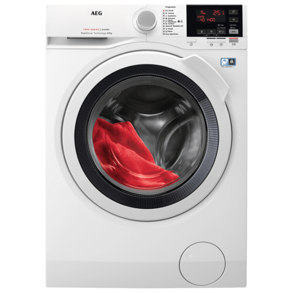 Mașină de spălat cu uscător AEG L7WBGO48W White 8 kg, 1400 rpm, A photo 1