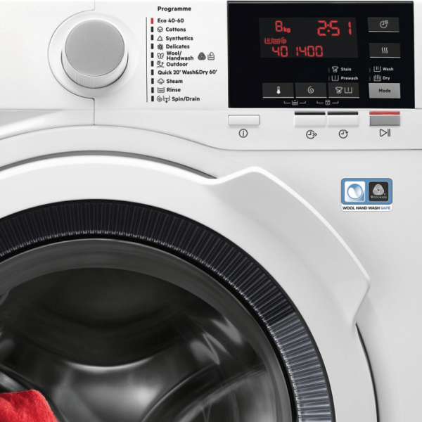 Mașină de spălat cu uscător AEG L7WBGO48W White 8 kg, 1400 rpm, A photo 4