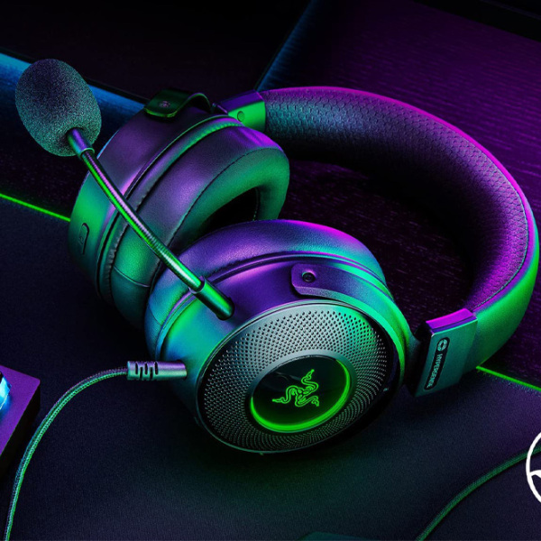 Căști Razer Kraken V3 HyperSense Black Cu fir/ Gaming/ Over the ear photo 4