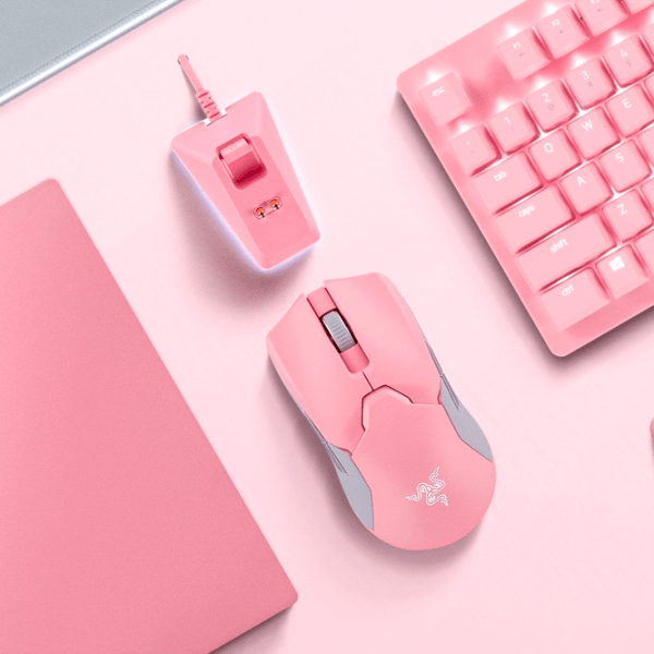 Mouse Razer Viper Ultimate + Mouse Dock Pink Fără fir / 20000 dpi photo 6