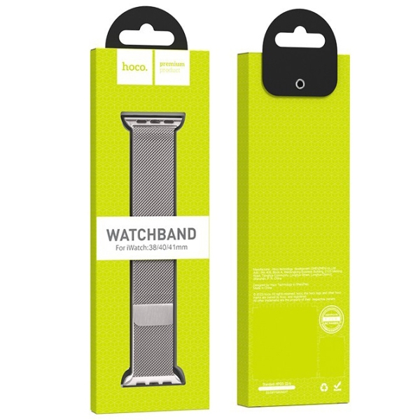 Ремешок Apple Watch WA03 Simple beauty series Белый Космос Металл, 38, 40, 41 мм photo 4