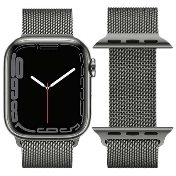 Ремешок Apple Watch WA03 Simple beauty series Графит Металл, 38, 40, 41 мм photo 1