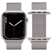 Ремешок Apple Watch WA03 Simple beauty series Белый Космос Металл, 42 / 44 / 45 / 49 мм