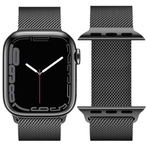 Ремешок Apple Watch WA03 Simple beauty series Черный Металл, 42 / 44 / 45 / 49 мм photo 1