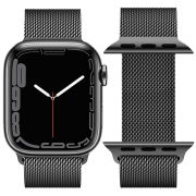 Curelușă Apple Watch WA03 Simple beauty series Black Metal, 42 / 44 / 45 / 49 mm