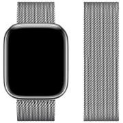 Curelușă Apple Watch WA03 Simple beauty series Silver Metal, 42 / 44 / 45 / 49 mm