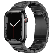 Ремешок Apple Watch WA10 Grand series three-bead Черный Металл, 38, 40, 41 мм