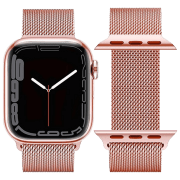 Ремешок Apple Watch WA03 Simple beauty series Роза Золотой Металл, 38, 40, 41 мм