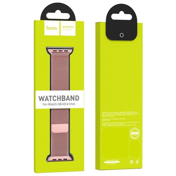 Ремешок Apple Watch WA03 Simple beauty series Роза Золотой Металл, 38, 40, 41 мм photo 4