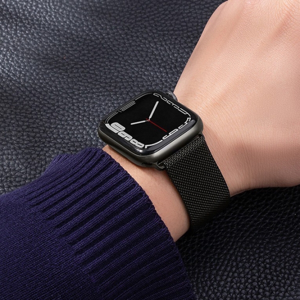 Curelușă Apple Watch WA03 Simple beauty series Black Metal, 38, 40, 41 mm photo 8