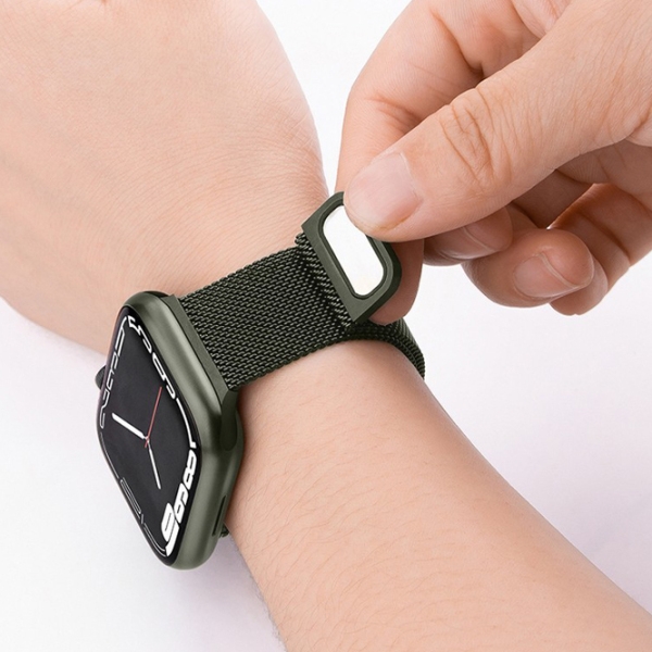 Curelușă Apple Watch WA03 Simple beauty series Green Metal, 42 / 44 / 45 / 49 mm photo 5