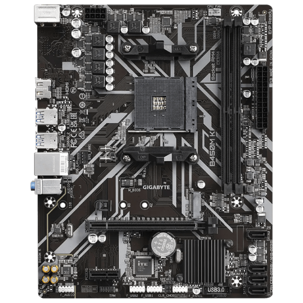 Материнская плата Gigabyte B450M K mATX  photo 1