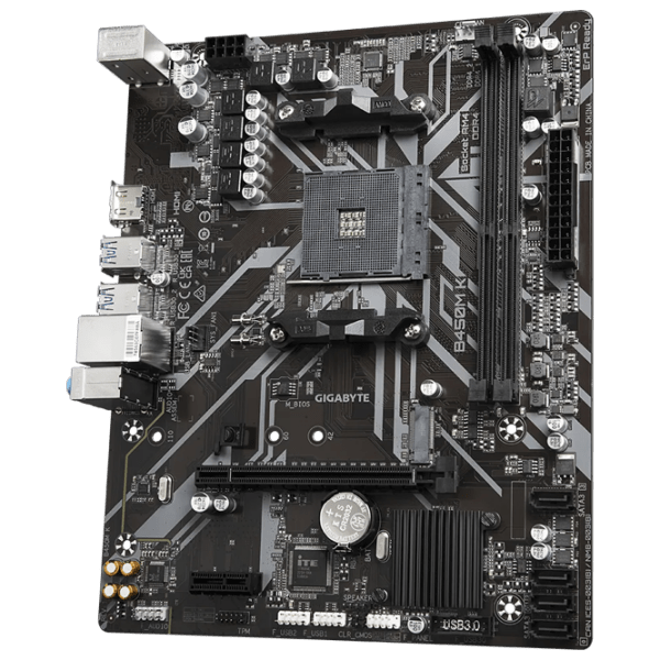 Материнская плата Gigabyte B450M K mATX  photo 3