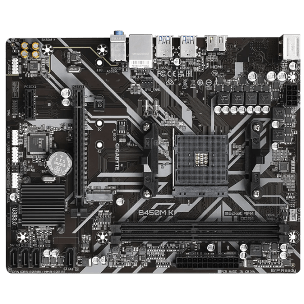 Материнская плата Gigabyte B450M K mATX  photo 4
