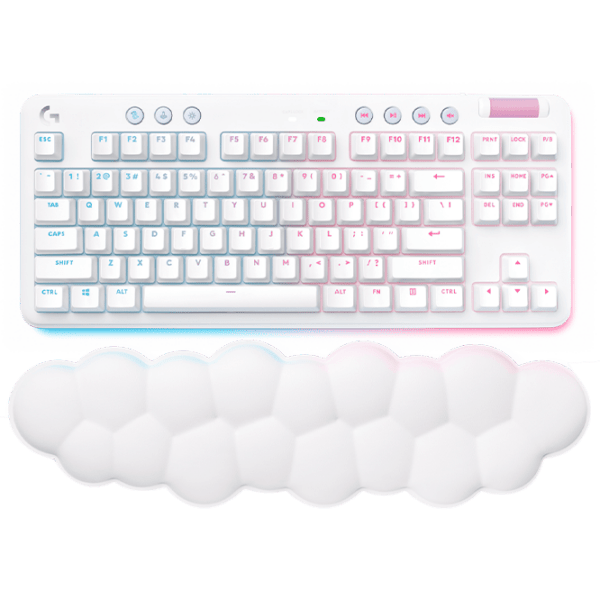 Tastatură Logitech G715 Linear White Gaming, Fără fir photo 1
