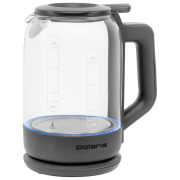 Ceainic electric Polaris PWK1720CGLD Wi-Fi IQ Home Gray 2150 W, 1.5l, Material interior: Sticlă