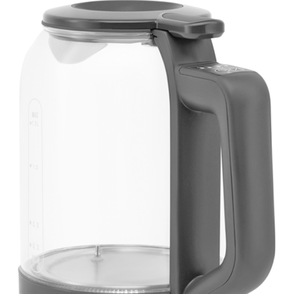 Ceainic electric Polaris PWK1720CGLD Wi-Fi IQ Home Gray 2150 W, 1.5l, Material interior: Sticlă photo 2