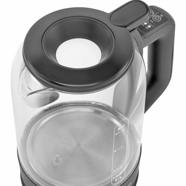 Ceainic electric Polaris PWK1720CGLD Wi-Fi IQ Home Gray 2150 W, 1.5l, Material interior: Sticlă photo 3
