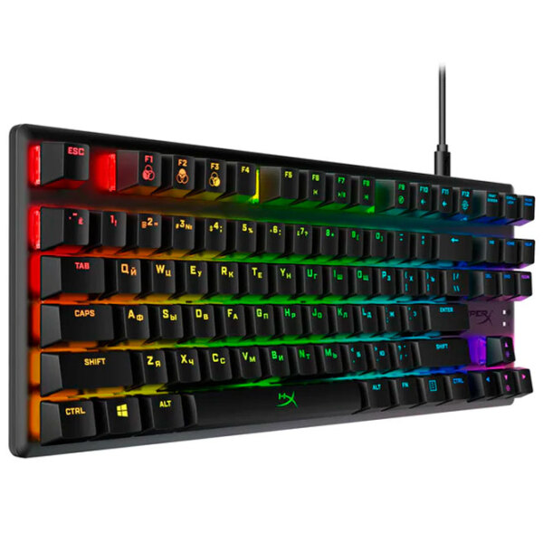 Tastatură HyperX Alloy Origins Core PBT Black Gaming, Cu fir photo 2