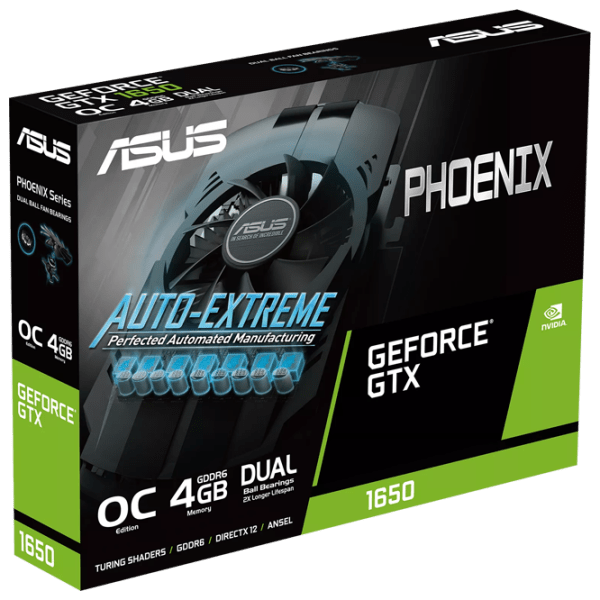 Placă video Asus GeForce GTX 1650 Phoenix 4 GB  photo 7