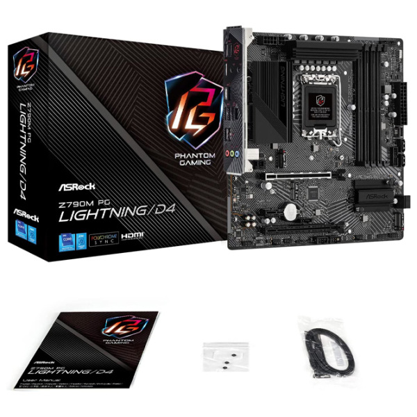 Материнская плата ASRock Z790M PG LIGHTNING/ D4  photo 5
